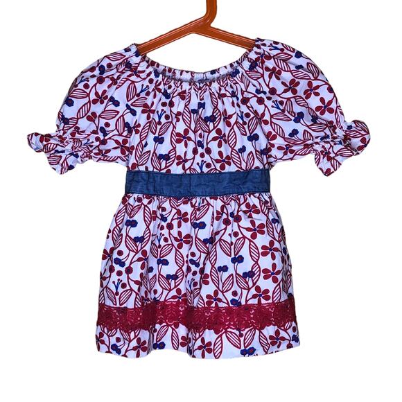 Matilda Jane Red White & Blue Tunic Shirt 6 - Picture 1 of 3